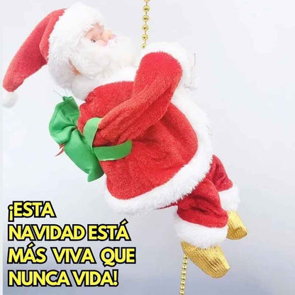 SANTA CLAUS ESCALADOR - EXCLUVISO ADORNO DE NAVIDAD